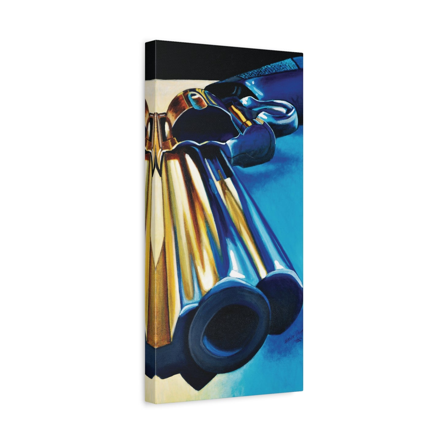 The Gun- Revolver Gun Collector Art Print, 1.25" Stretched Matte Canvas Style