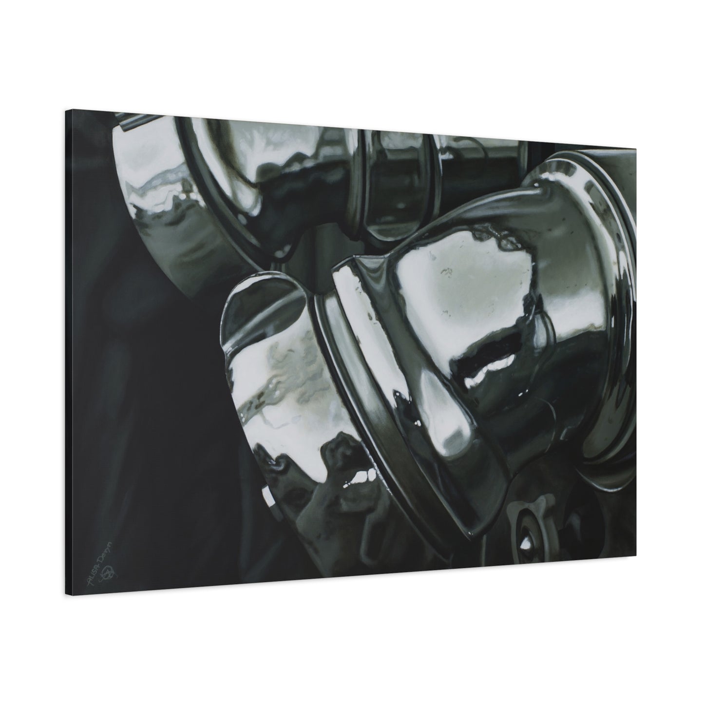 Fire Engine- Fire Fighter Fire Department Hero Art Print, 1.25" Matte Stretched Canvas Style