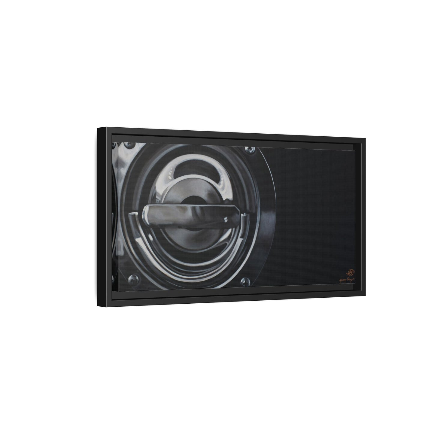 Fire Truck- Fire Fighter Fire Department Hero Art Print, Framed 1.25" Matte Canvas Style