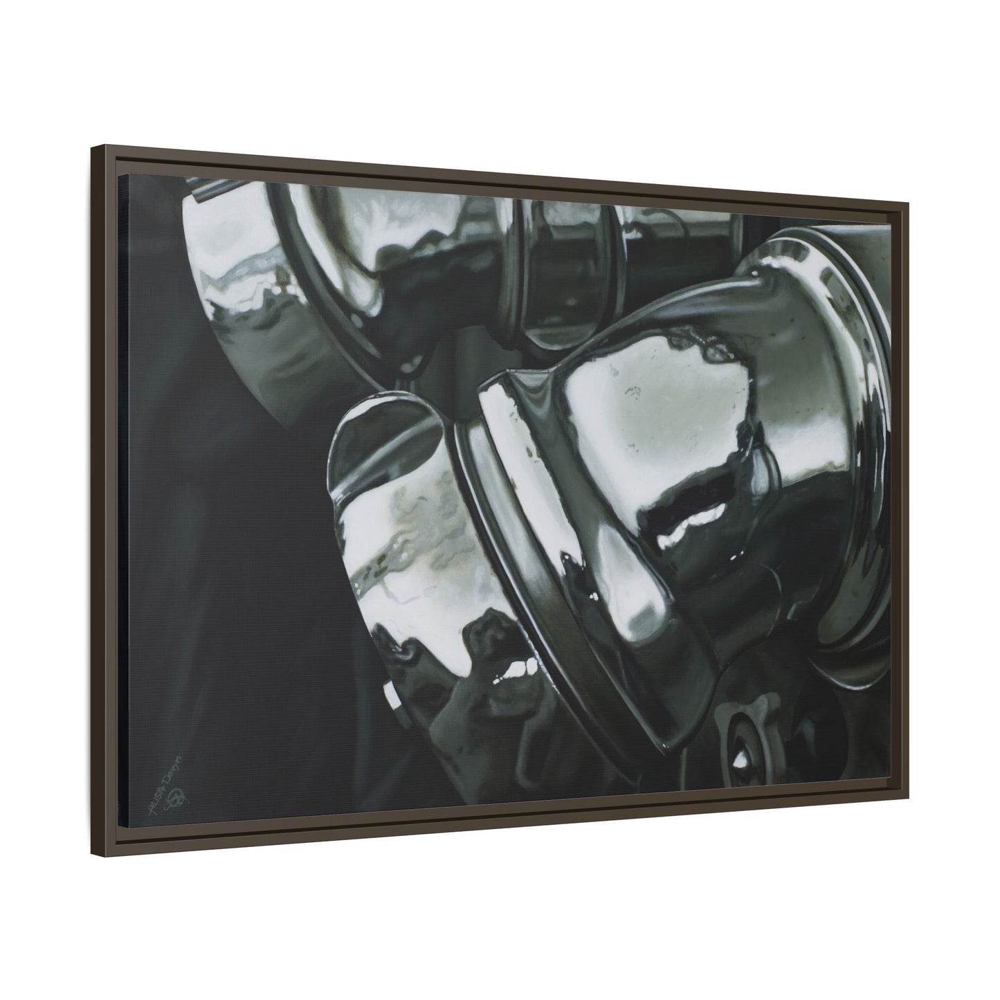 Fire Engine- Fire Fighter Fire Department Hero Art Print, Framed 1.25" Stretched Canvas Style