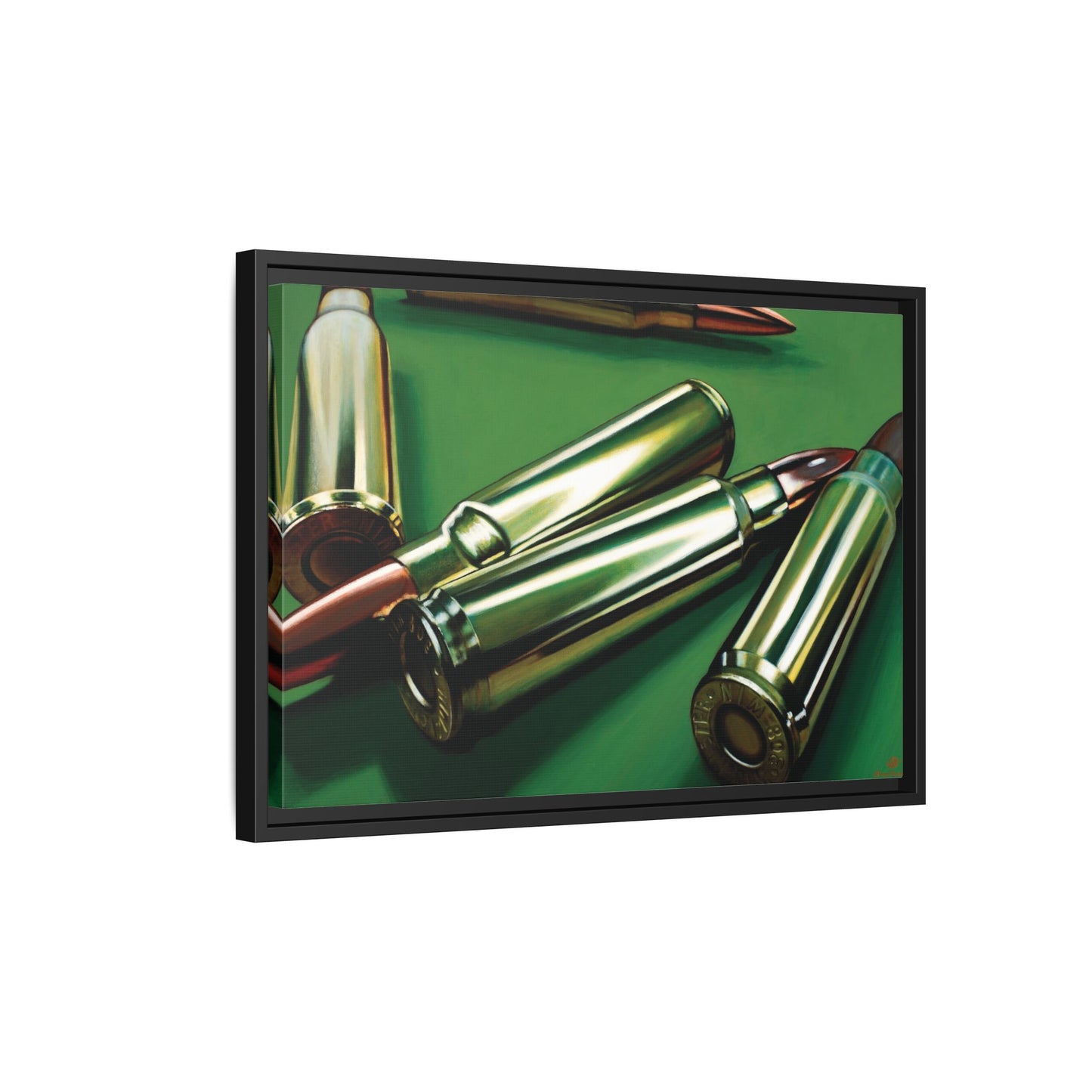 Sniper- Bullets Rifle Gun Collector Military SWAT Hero Art Print, Framed 1.25" Matte Canvas Style