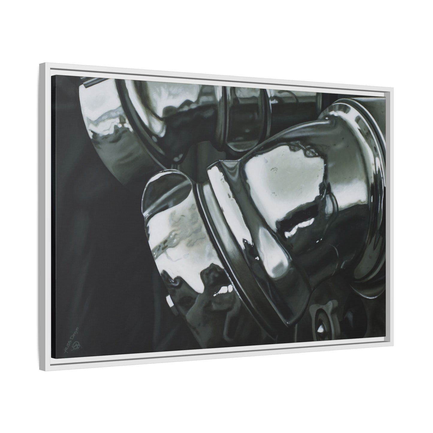 Fire Engine- Fire Fighter Fire Department Hero Art Print, Framed 1.25" Stretched Canvas Style