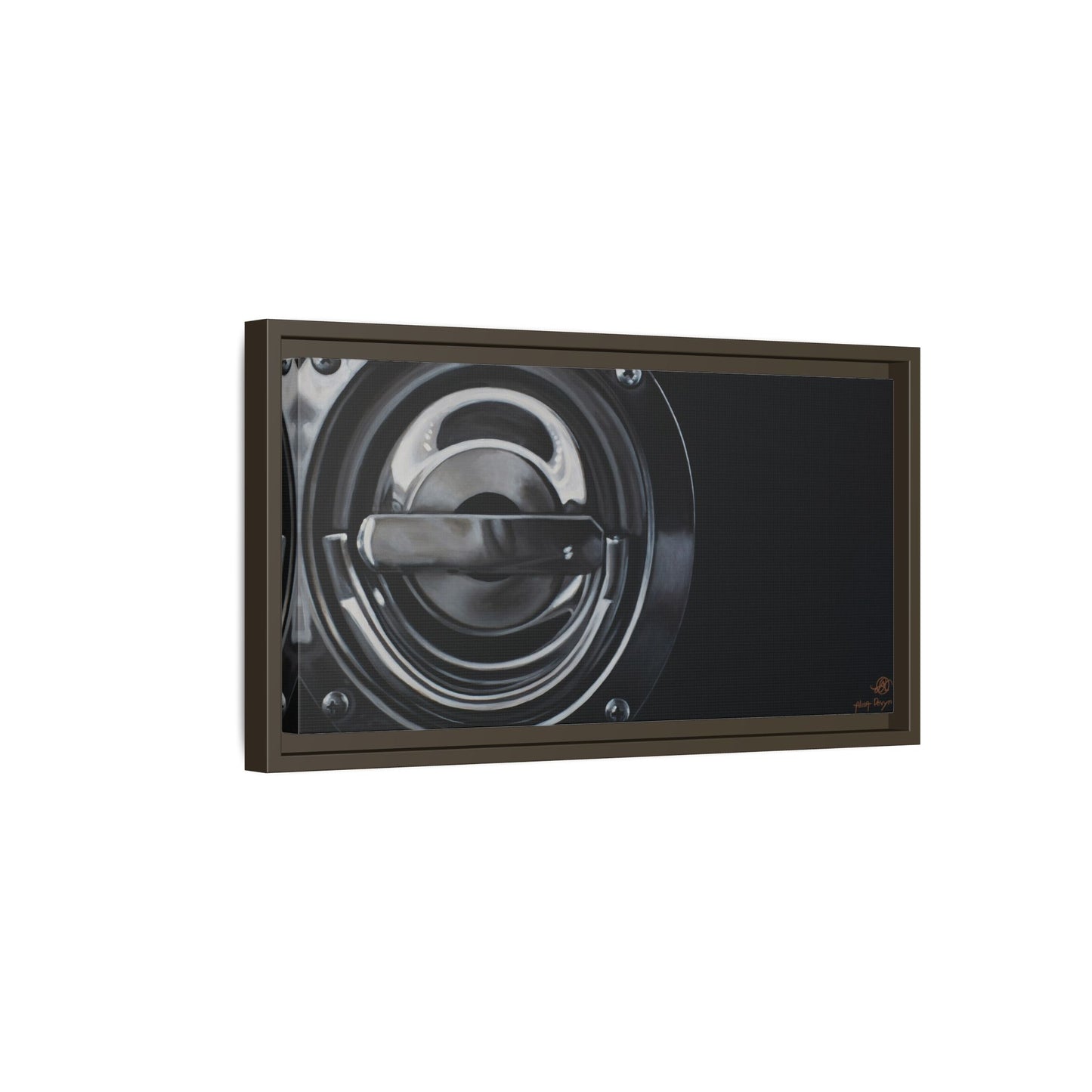 Fire Truck- Fire Fighter Fire Department Hero Art Print, Framed 1.25" Matte Canvas Style