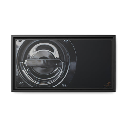 Fire Truck- Fire Fighter Fire Department Hero Art Print, Framed 1.25" Matte Canvas Style