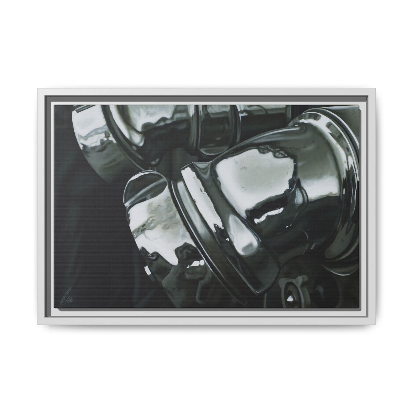 Fire Engine- Fire Fighter Fire Department Hero Art Print, Framed 1.25" Stretched Canvas Style