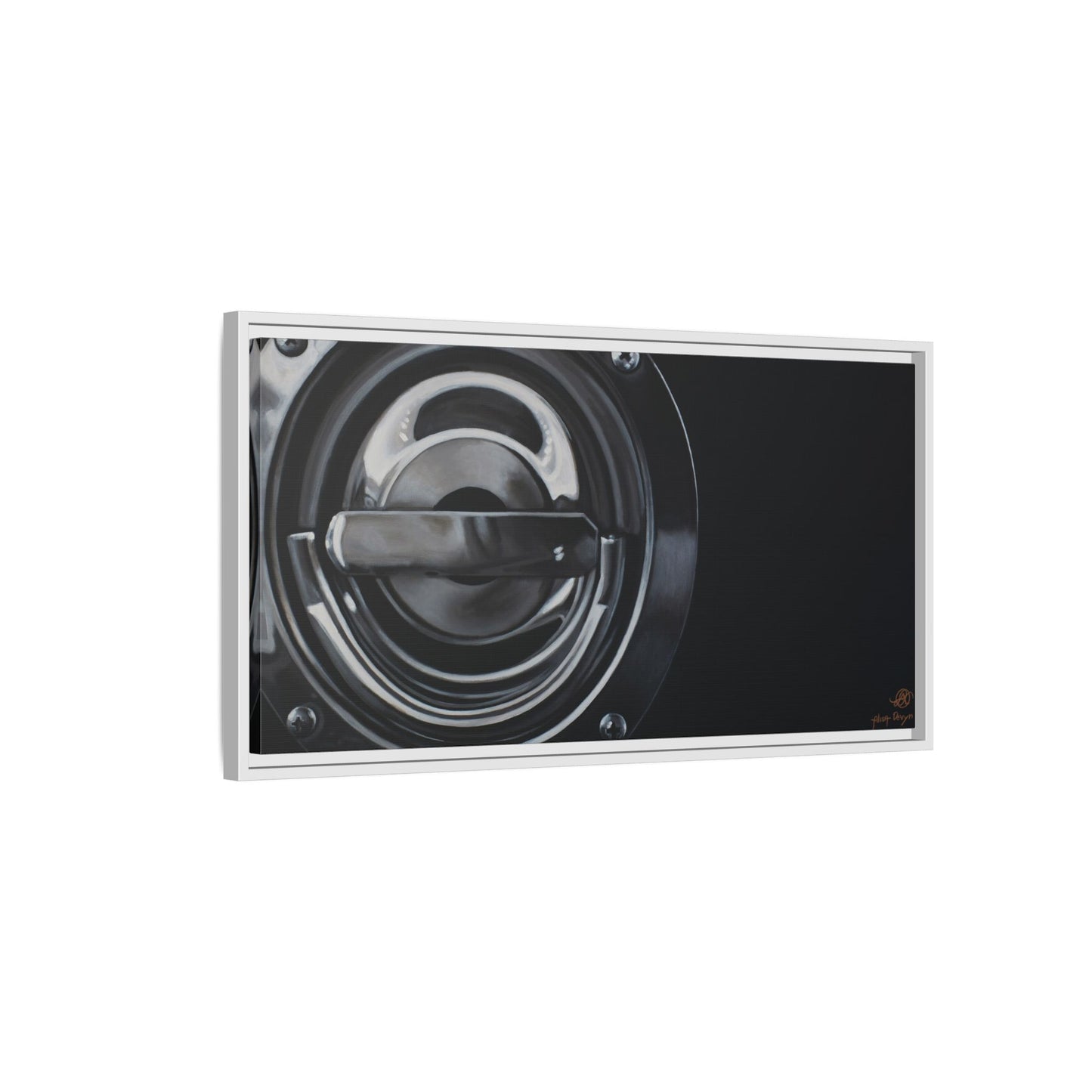 Fire Truck- Fire Fighter Fire Department Hero Art Print, Framed 1.25" Matte Canvas Style