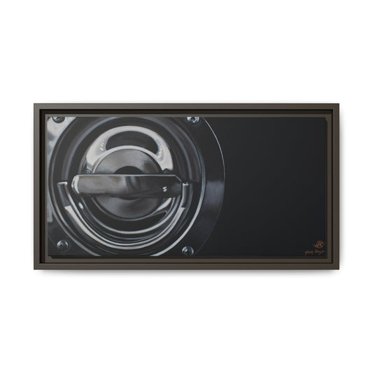 Fire Truck- Fire Fighter Fire Department Hero Art Print, Framed 1.25" Matte Canvas Style