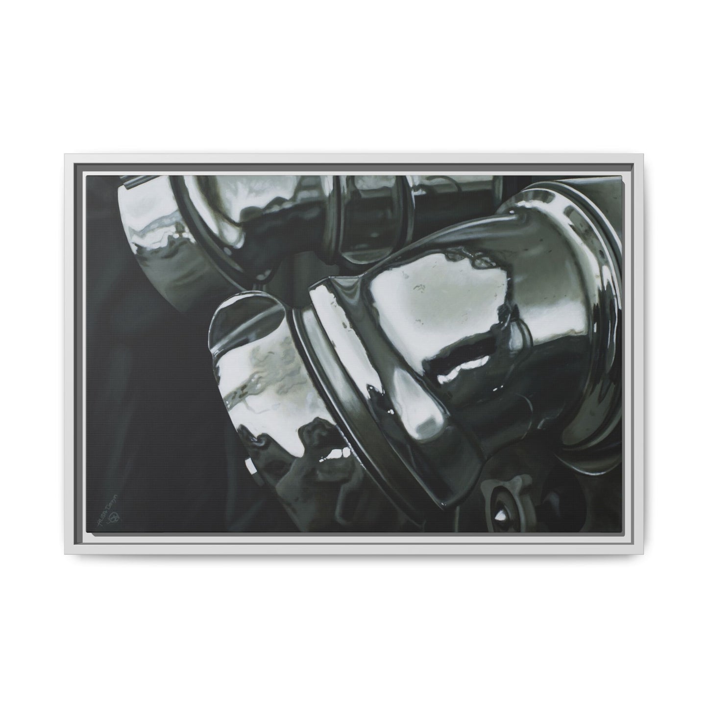 Fire Engine- Fire Fighter Fire Department Hero Art Print, Framed 1.25" Stretched Canvas Style