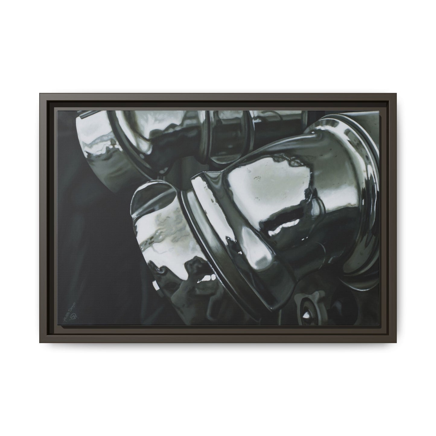 Fire Engine- Fire Fighter Fire Department Hero Art Print, Framed 1.25" Stretched Canvas Style