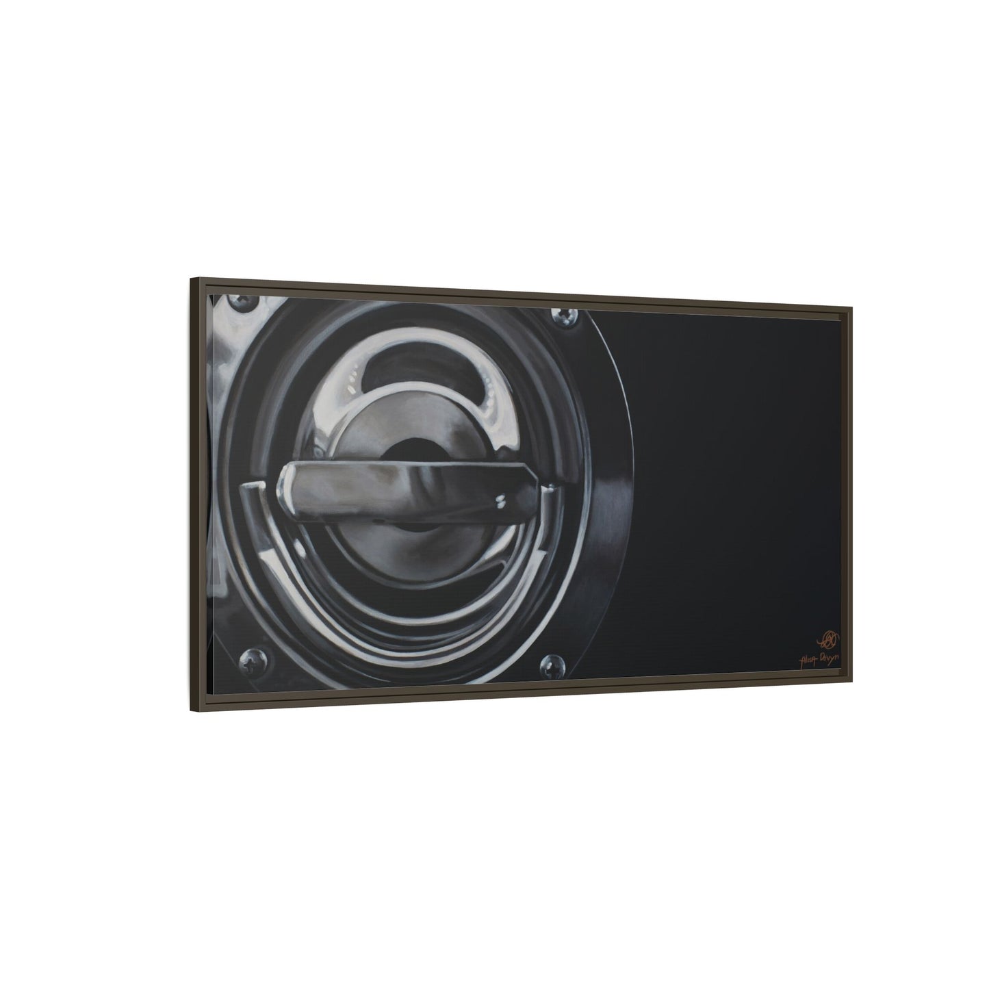 Fire Truck- Fire Fighter Fire Department Hero Art Print, Framed 1.25" Matte Canvas Style