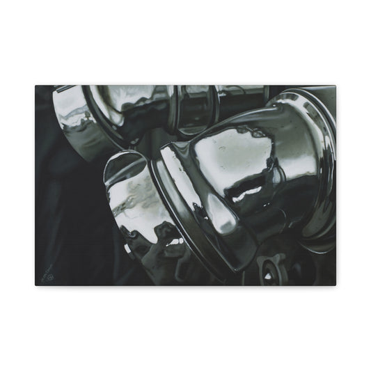 Fire Engine- Fire Fighter Fire Department Hero Art Print, 1.25" Matte Stretched Canvas Style