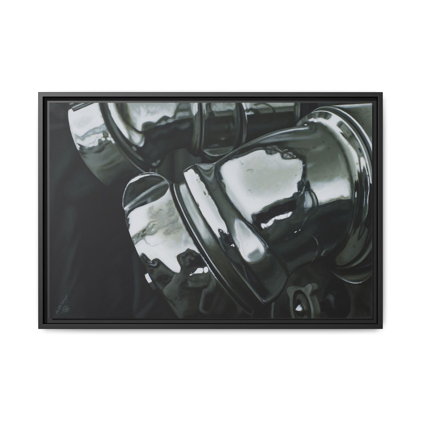 Fire Engine- Fire Fighter Fire Department Hero Art Print, Framed 1.25" Stretched Canvas Style