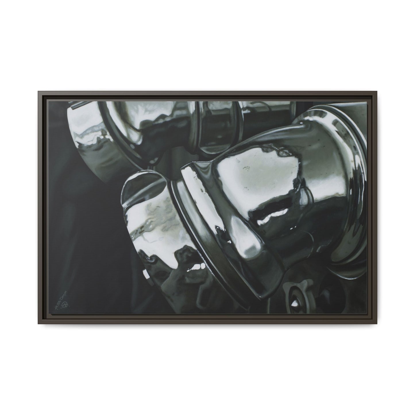 Fire Engine- Fire Fighter Fire Department Hero Art Print, Framed 1.25" Stretched Canvas Style