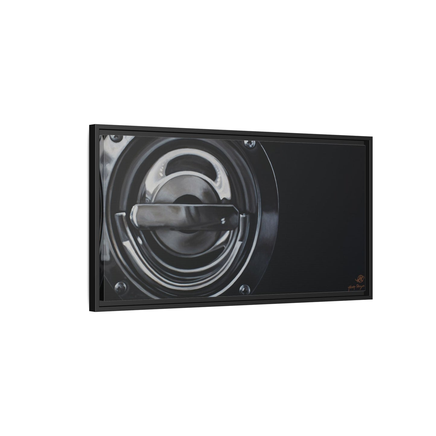 Fire Truck- Fire Fighter Fire Department Hero Art Print, Framed 1.25" Matte Canvas Style