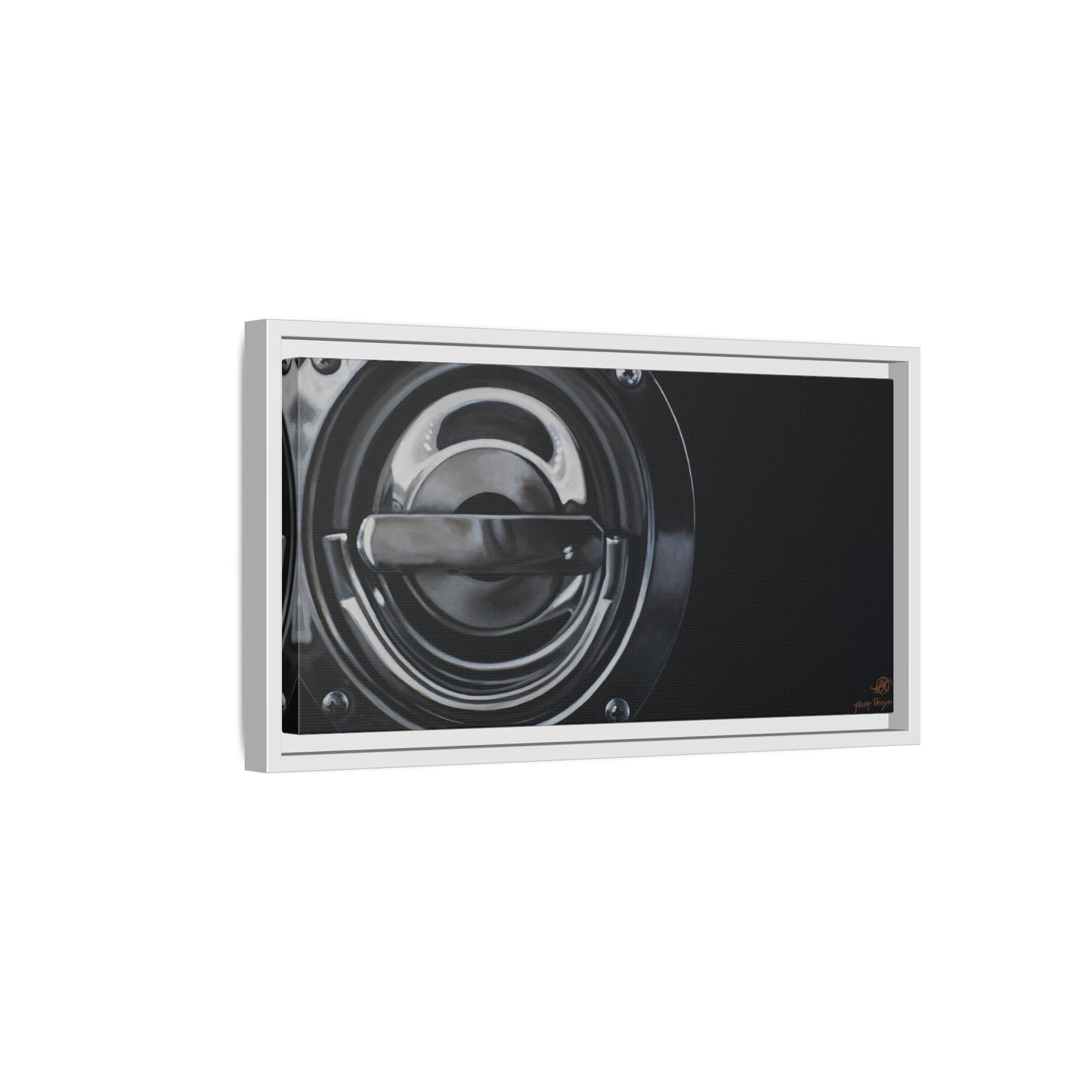 Fire Truck- Fire Fighter Fire Department Hero Art Print, Framed 1.25" Matte Canvas Style