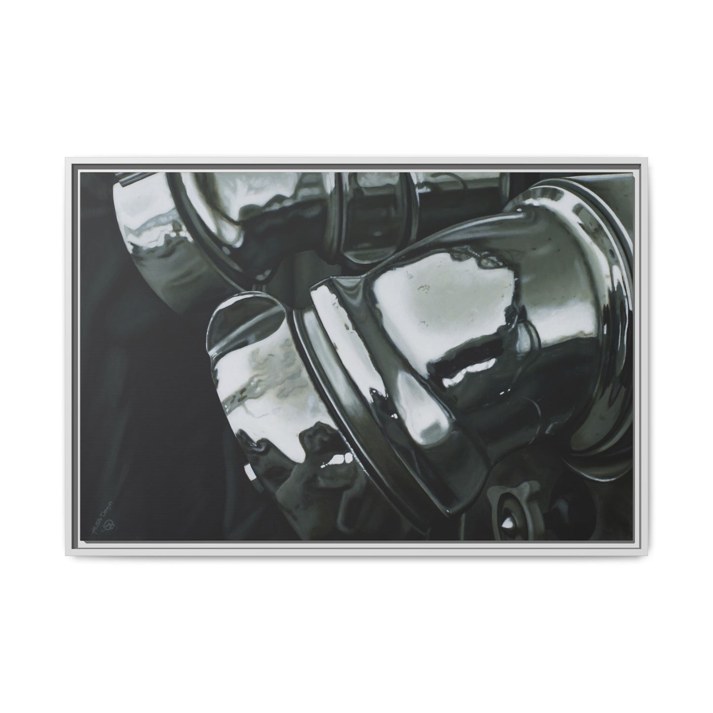 Fire Engine- Fire Fighter Fire Department Hero Art Print, Framed 1.25" Stretched Canvas Style