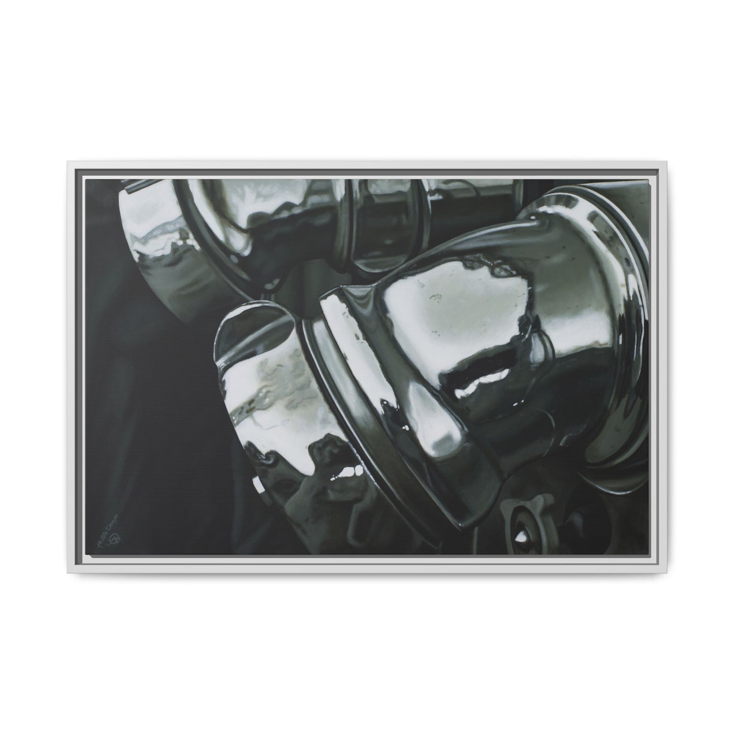 Fire Engine- Fire Fighter Fire Department Hero Art Print, Framed 1.25" Stretched Canvas Style