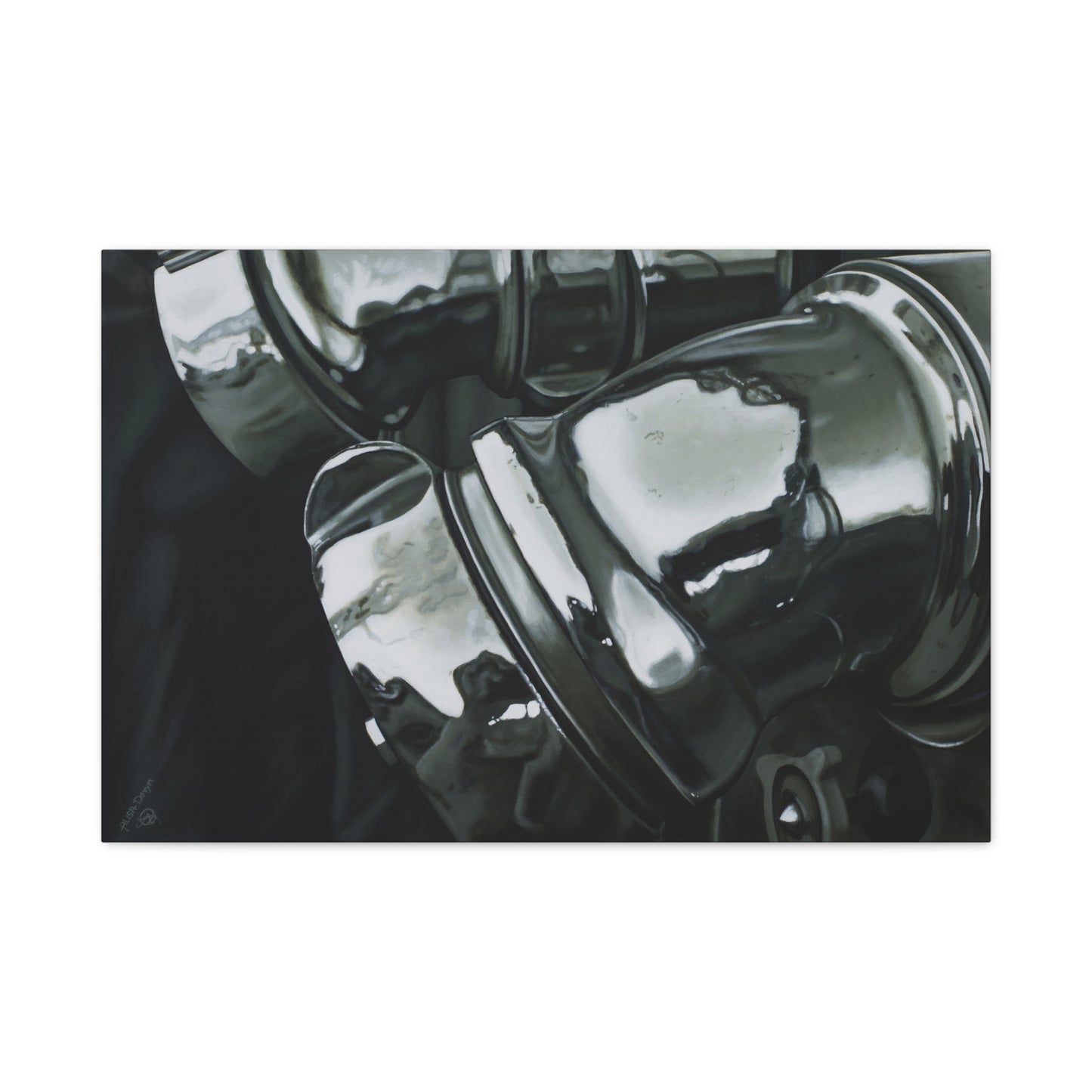 Fire Engine- Fire Fighter Fire Department Hero Art Print, 1.25" Matte Stretched Canvas Style