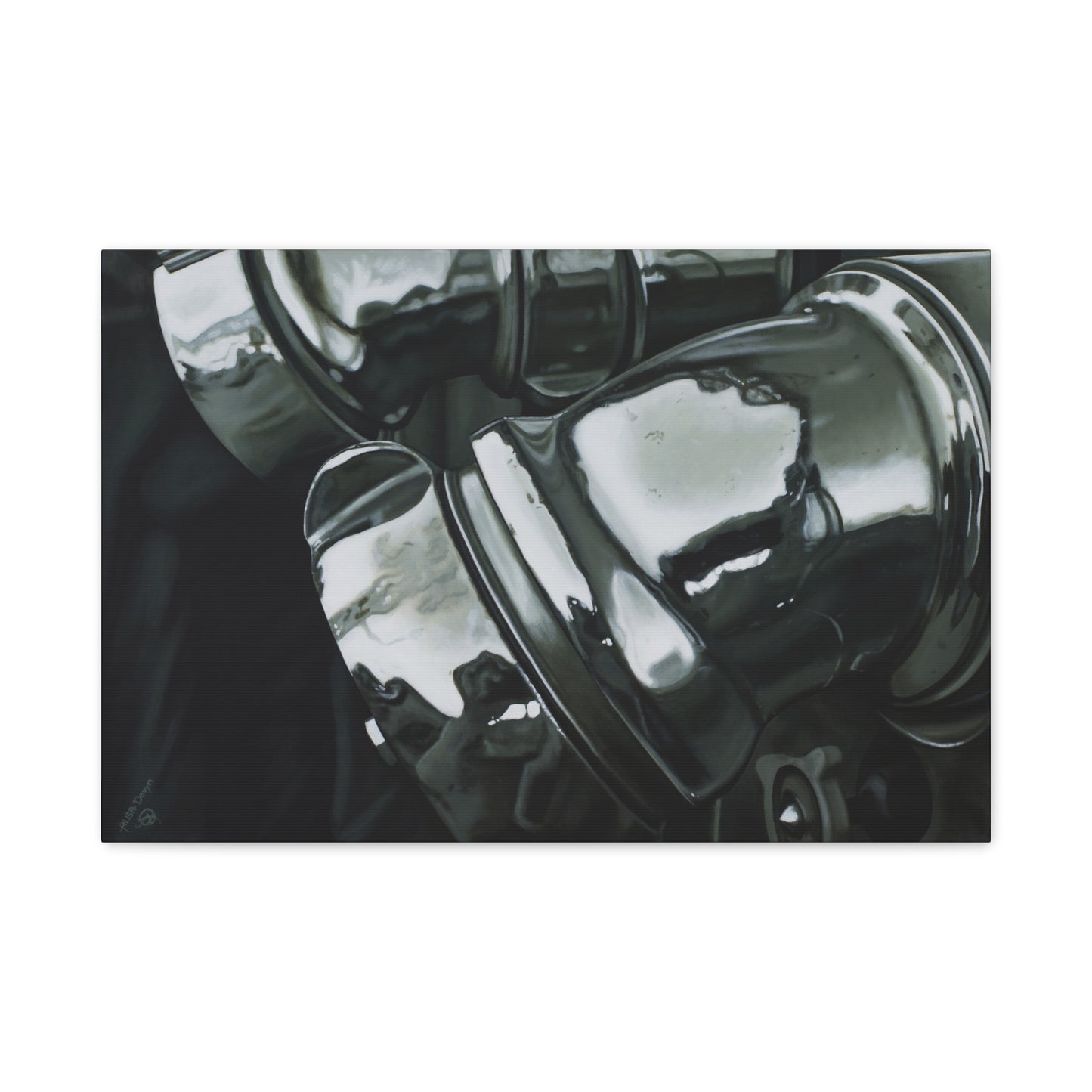 Fire Engine- Fire Fighter Fire Department Hero Art Print, 1.25" Matte Stretched Canvas Style