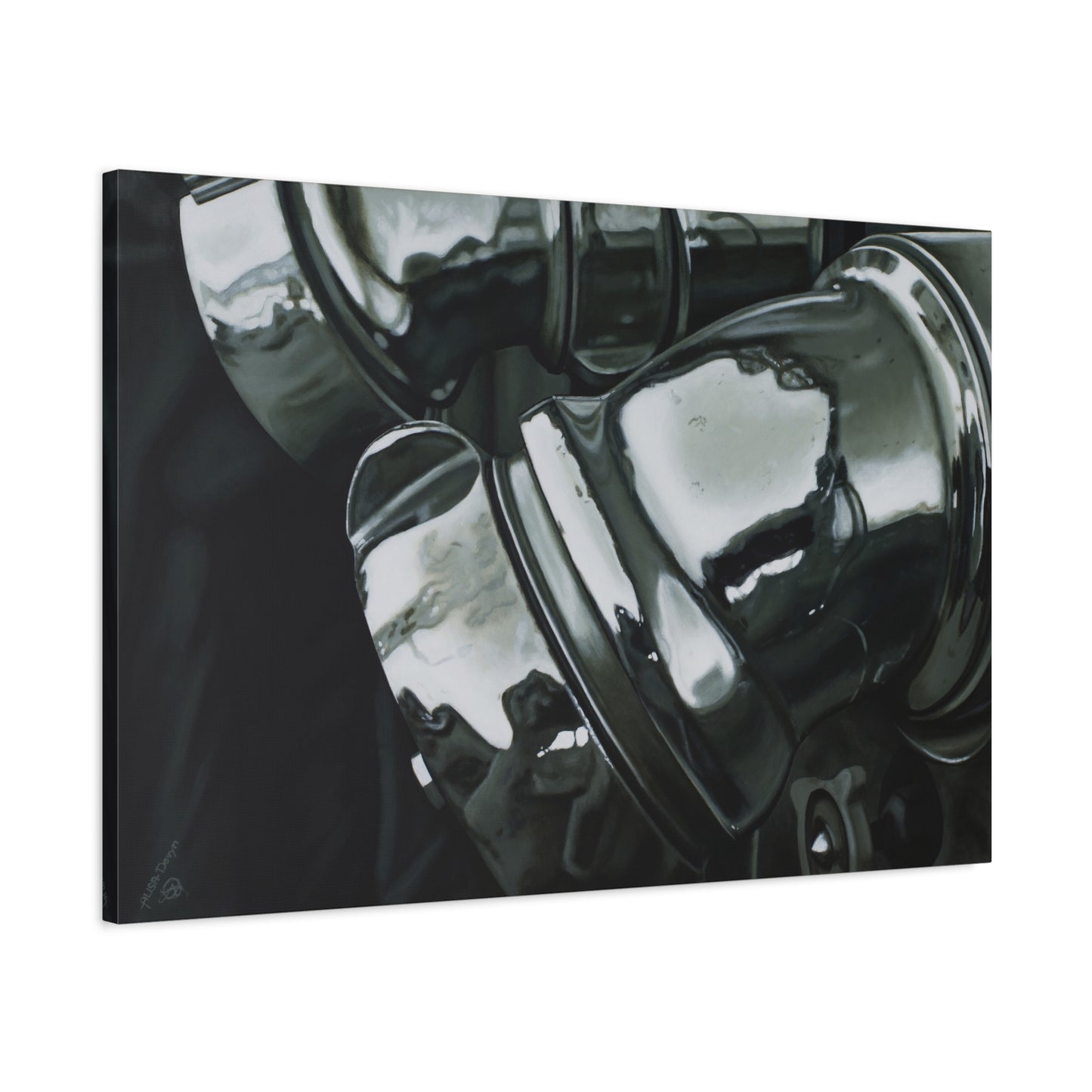 Fire Engine- Fire Fighter Fire Department Hero Art Print, 1.25" Matte Stretched Canvas Style