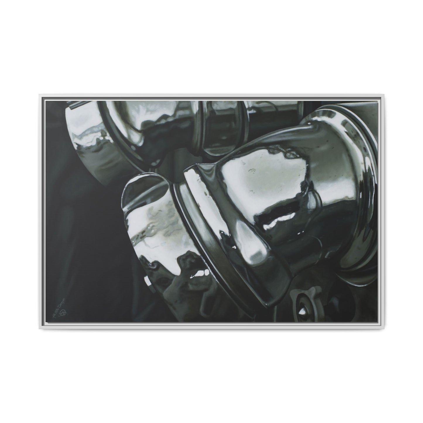 Fire Engine- Fire Fighter Fire Department Hero Art Print, Framed 1.25" Stretched Canvas Style