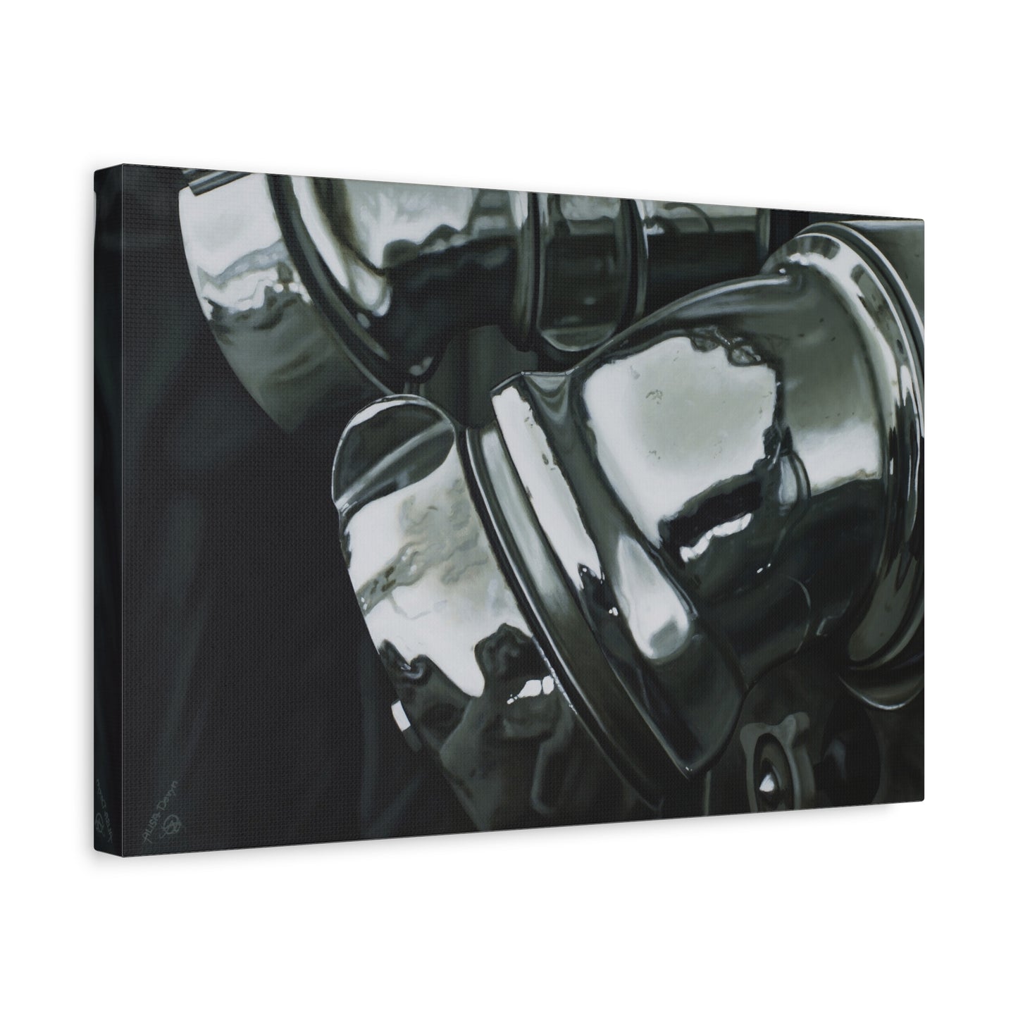 Fire Engine- Fire Fighter Fire Department Hero Art Print, 1.25" Matte Stretched Canvas Style