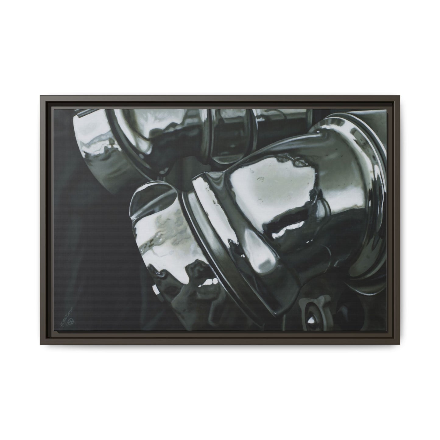 Fire Engine- Fire Fighter Fire Department Hero Art Print, Framed 1.25" Stretched Canvas Style