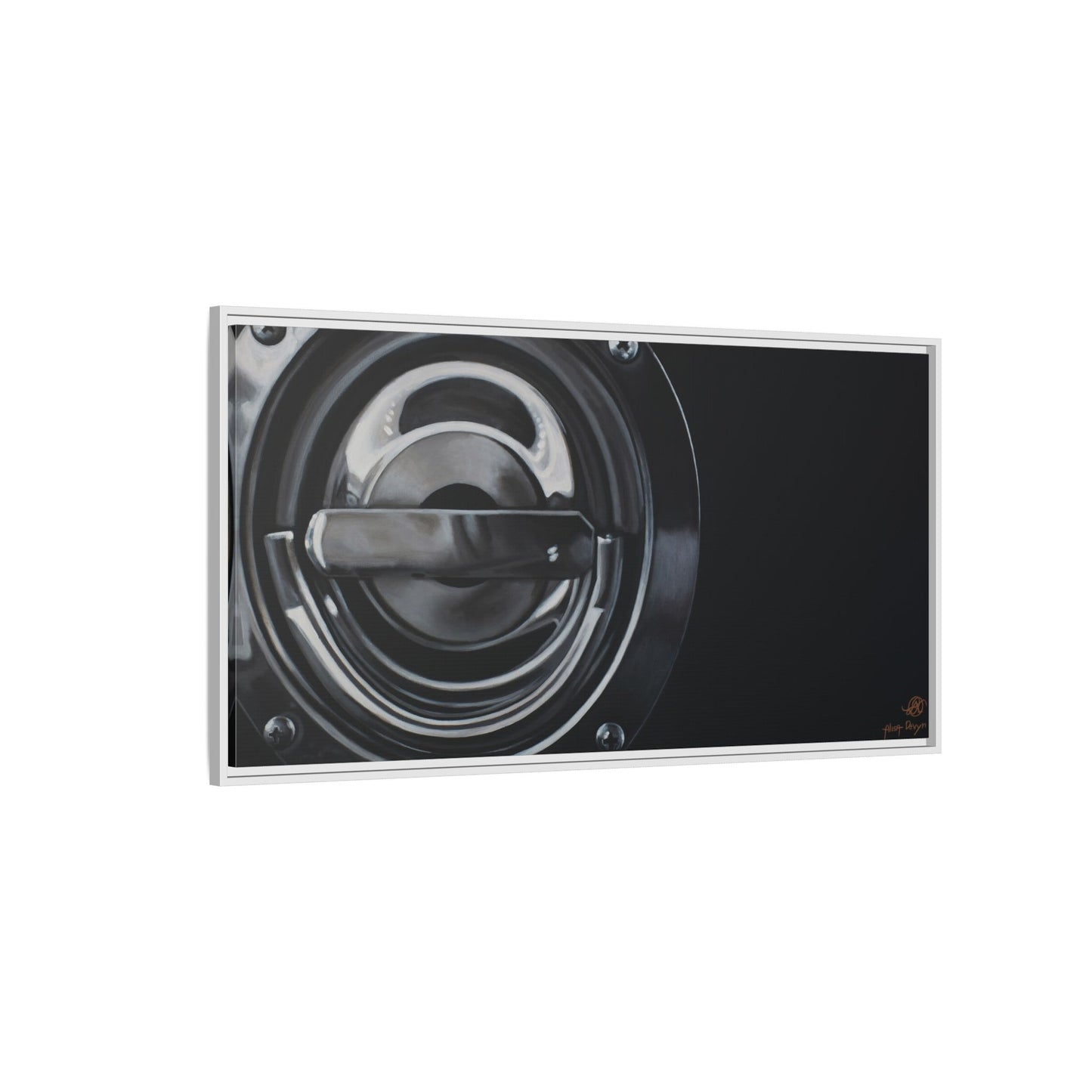 Fire Truck- Fire Fighter Fire Department Hero Art Print, Framed 1.25" Matte Canvas Style