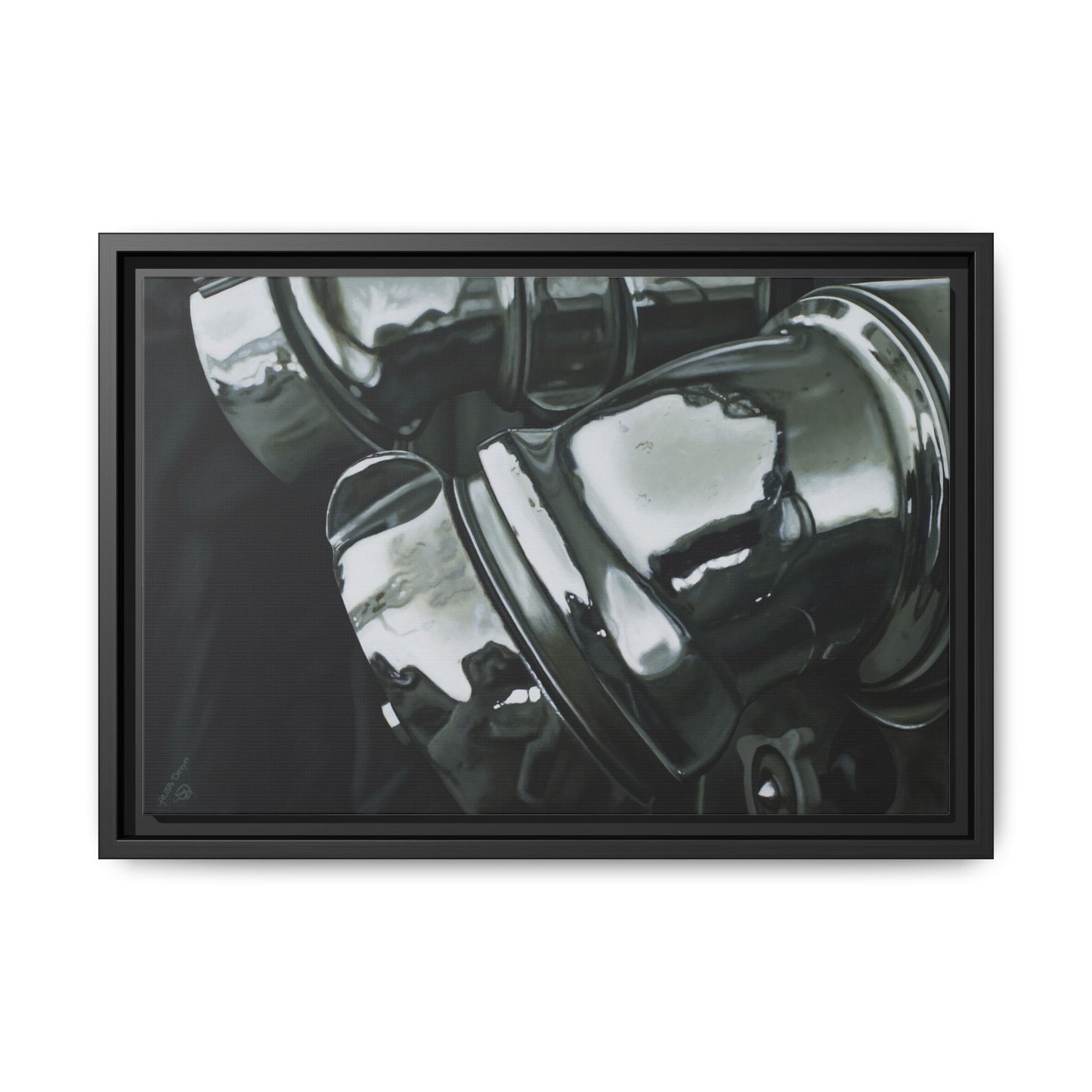 Fire Engine- Fire Fighter Fire Department Hero Art Print, Framed 1.25" Stretched Canvas Style