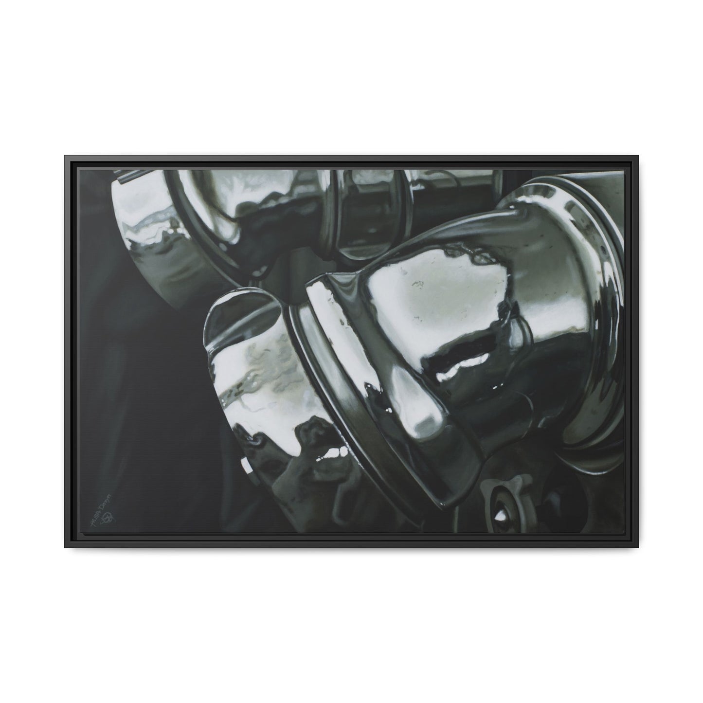 Fire Engine- Fire Fighter Fire Department Hero Art Print, Framed 1.25" Stretched Canvas Style